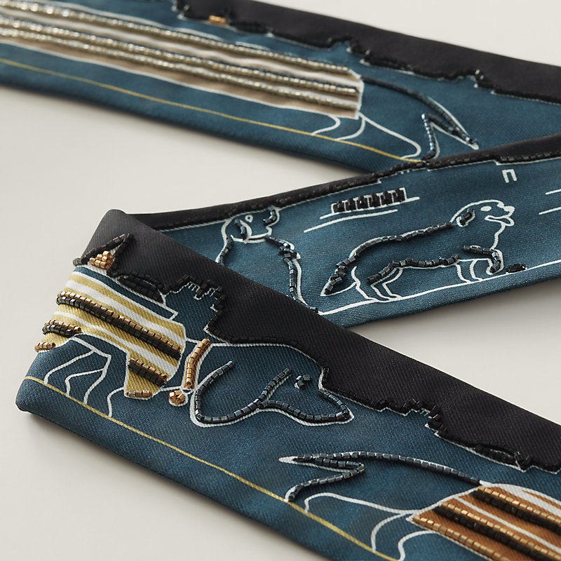 Twilly Perlé Les Chiens Parisiens | Hermès Belgique Twilly Perlé Les Chiens Parisiens | Hermès Belgique